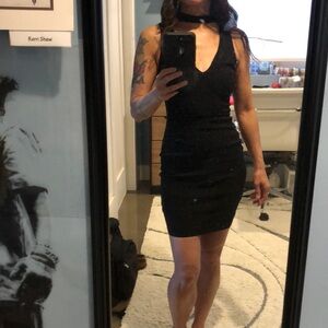 Guess stretch choker dress xs